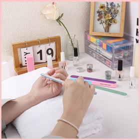 Fandamei Nail Buffers and Files Kit tools arranged on a table