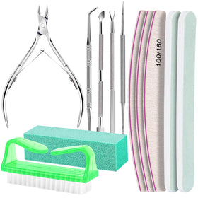 Fandamei Nail Care Kit front view with all tools displayed