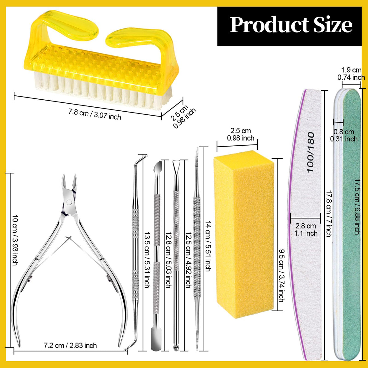 Fandamei Nail Care Set packaging and contents