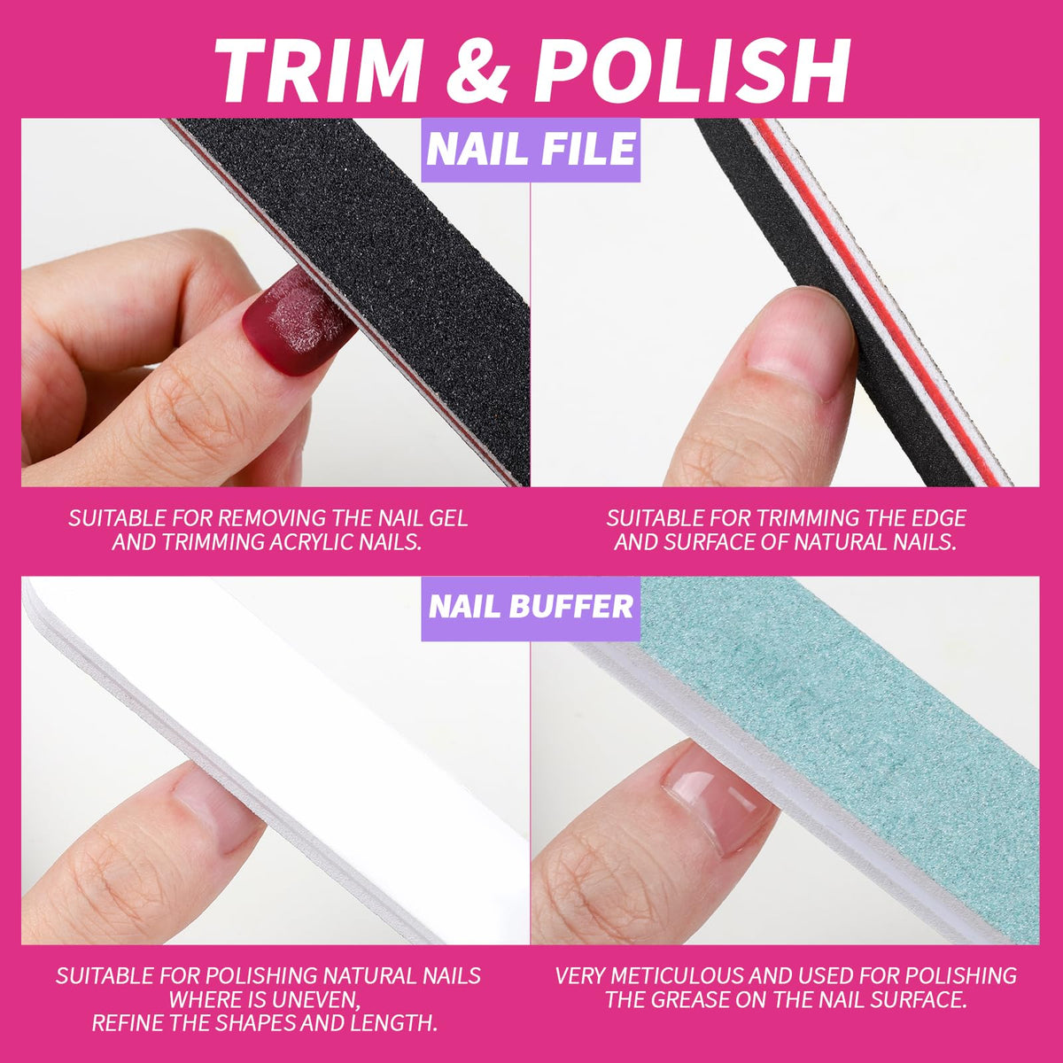 Fandamei Nail Polish Gel Remover Kit lifestyle scene with user applying nail clips