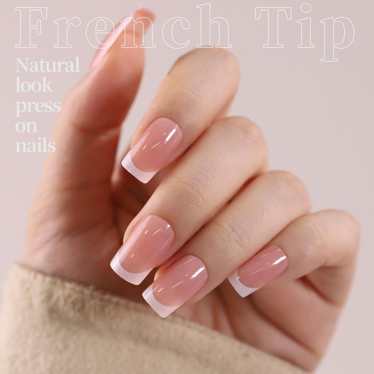 Fandamei Press On Nails applied on a hand for a stylish look