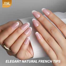 Fandamei Press on Nails French tip design