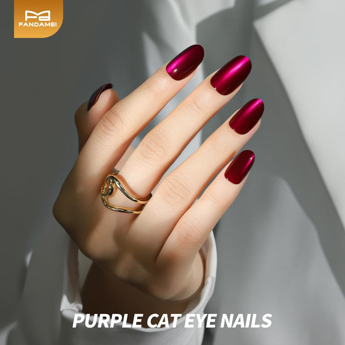 Fandamei Press on Nails glitter options in packaging
