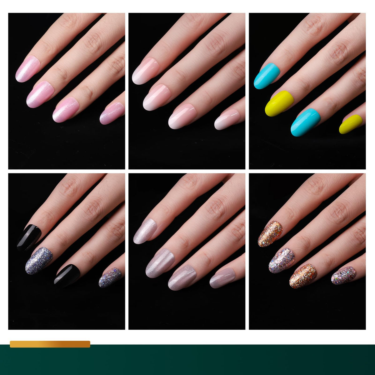 Fandamei Press on Nails in various styles on display