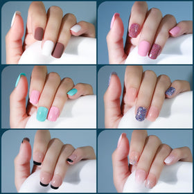 Fandamei Press on Nails lifestyle scene with applied nails