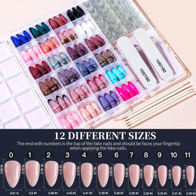 Fandamei Press on Nails styled on a hand