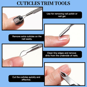 Fandamei stainless steel toenail file and nail lifter
