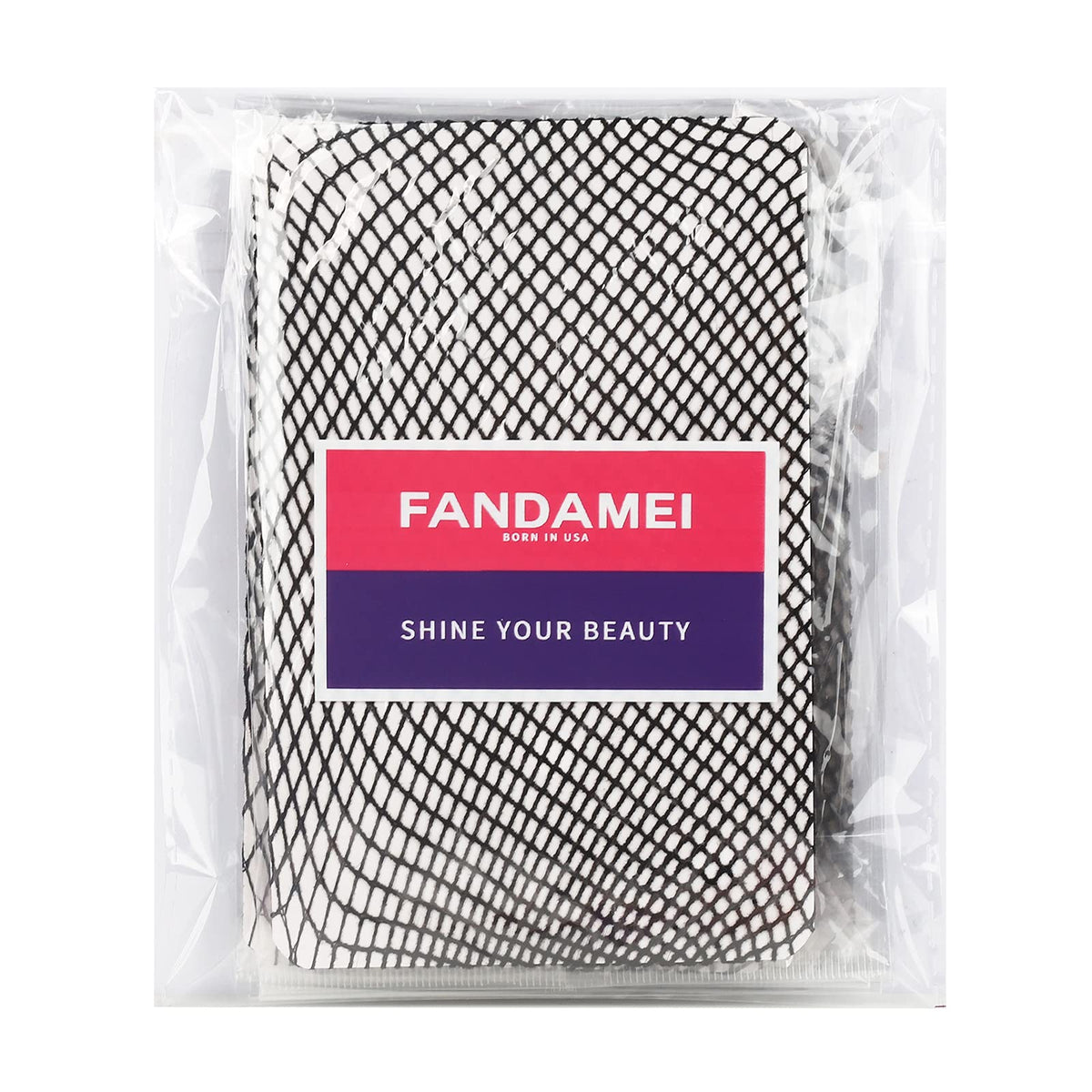 Fandamei Wig Cap 4PCS black mesh net wig caps laid flat