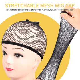 Fandamei Wig Caps nylon material close-up