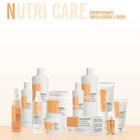 Fanola Nutri Care Restructuring Hair Conditioner in bathroom setting