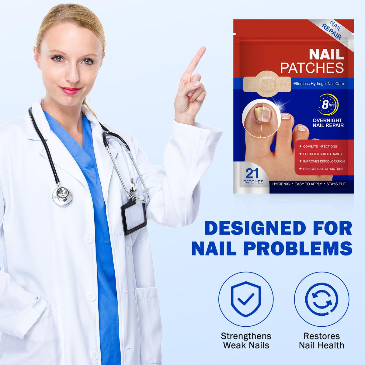 FANSHI Nail Patches 21 PCS ingredients list