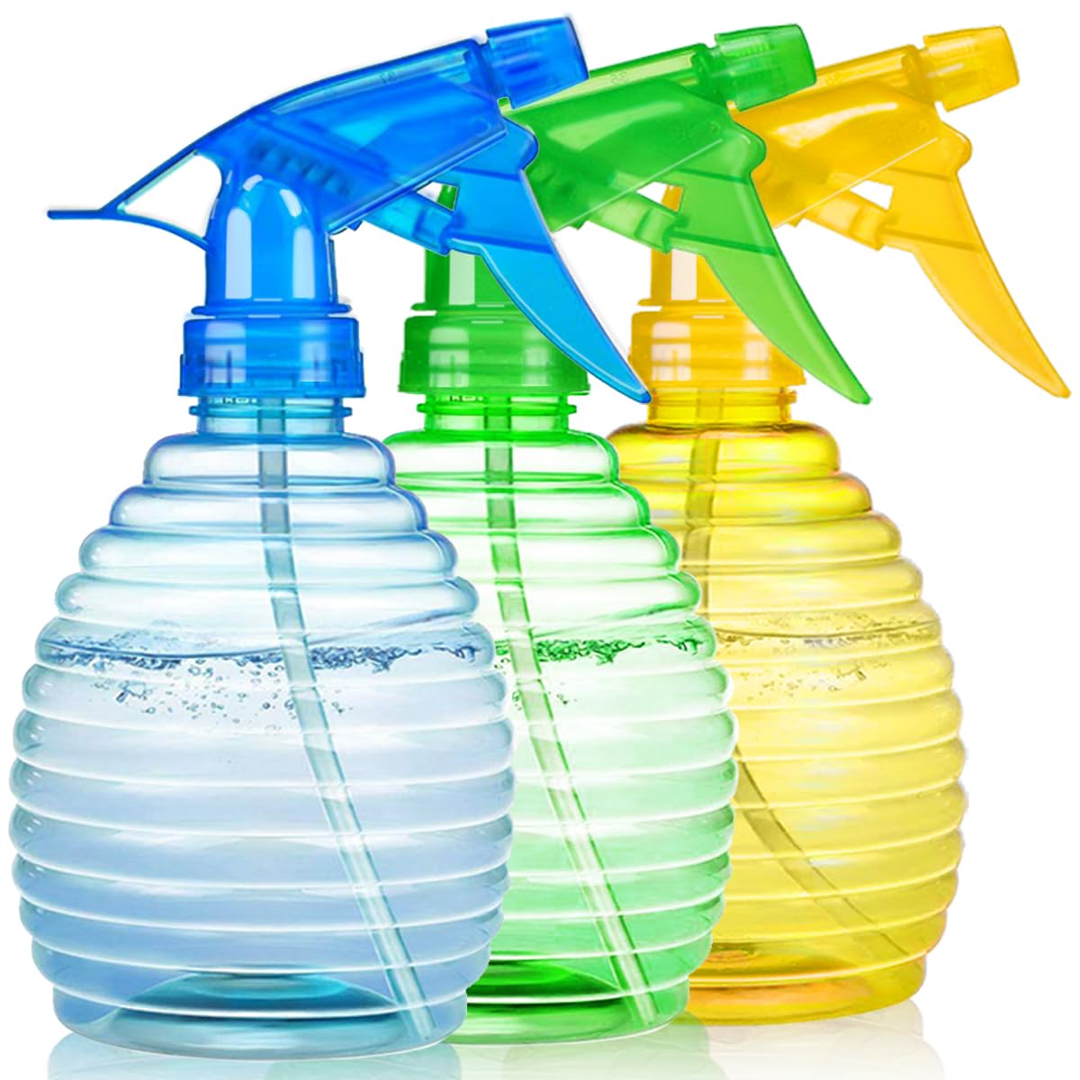 FANSTINOW Spray Bottles 3 Pack in bright colours front view