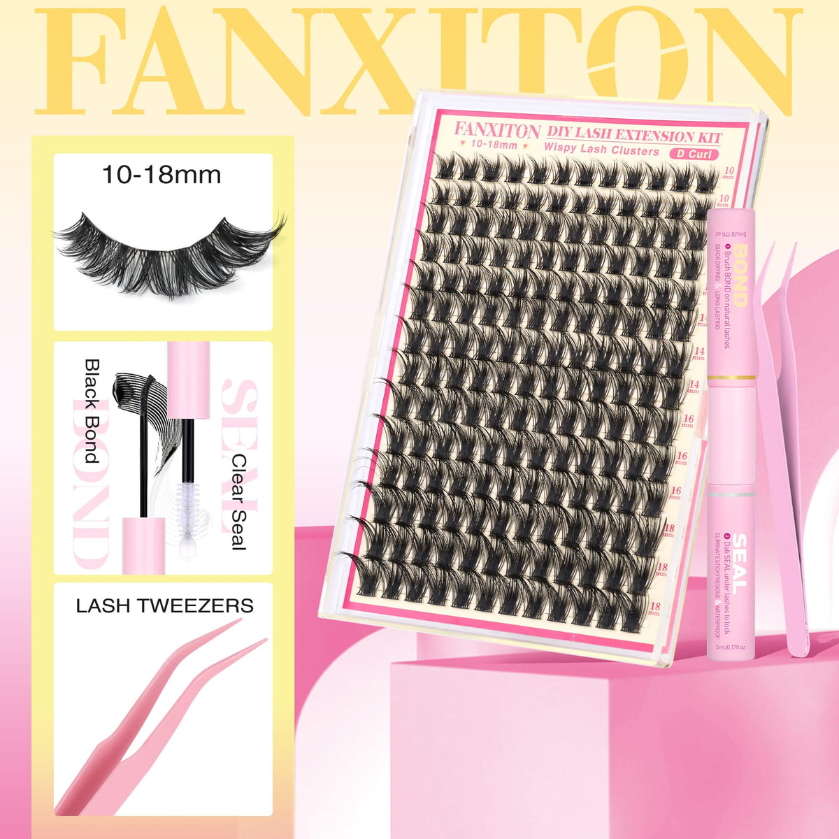 FANXITON 168 lash clusters in various lengths