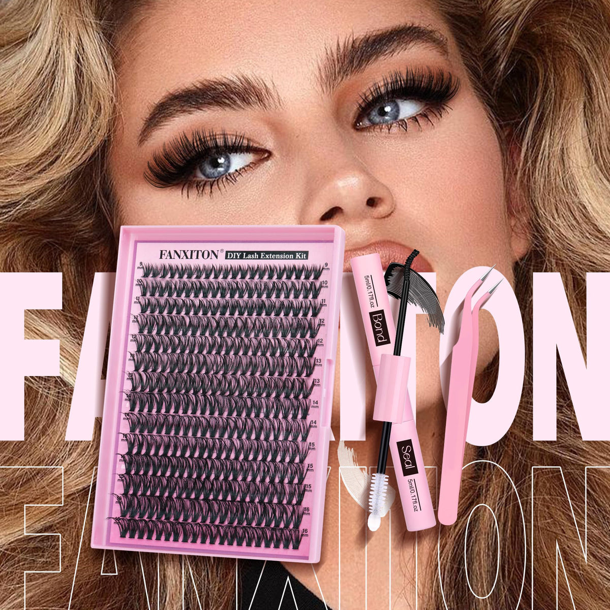 FANXITON eyelash tweezers for easy application