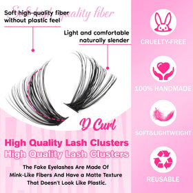 FANXITON individual lash clusters in various lengths