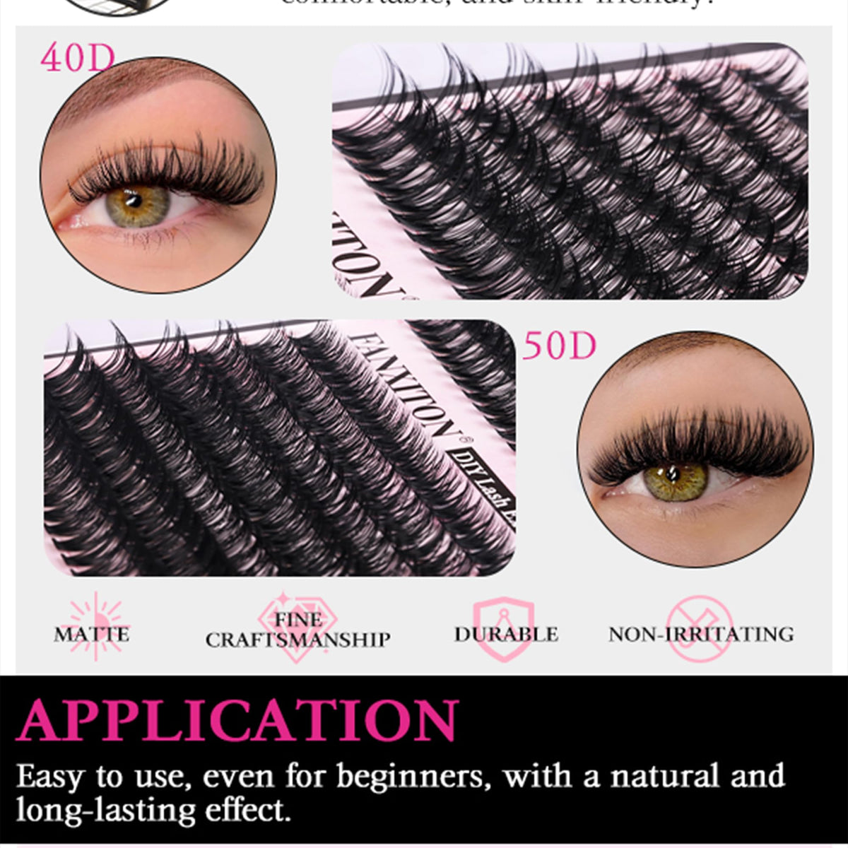 FANXITON lash brushes for precise application
