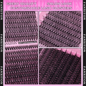 FANXITON Lash Clusters 30D/40D on a model's eyes