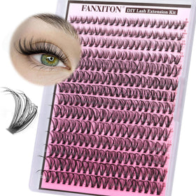FANXITON Lash Clusters 30D D Curl 8-16mm front view