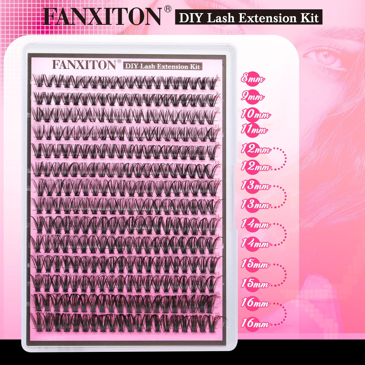 FANXITON Lash Clusters 8-16mm length variations