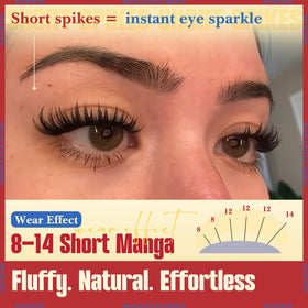 FANXITON lash clusters arranged to show different styles