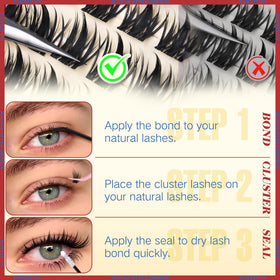 FANXITON lash clusters demonstrating lightweight design