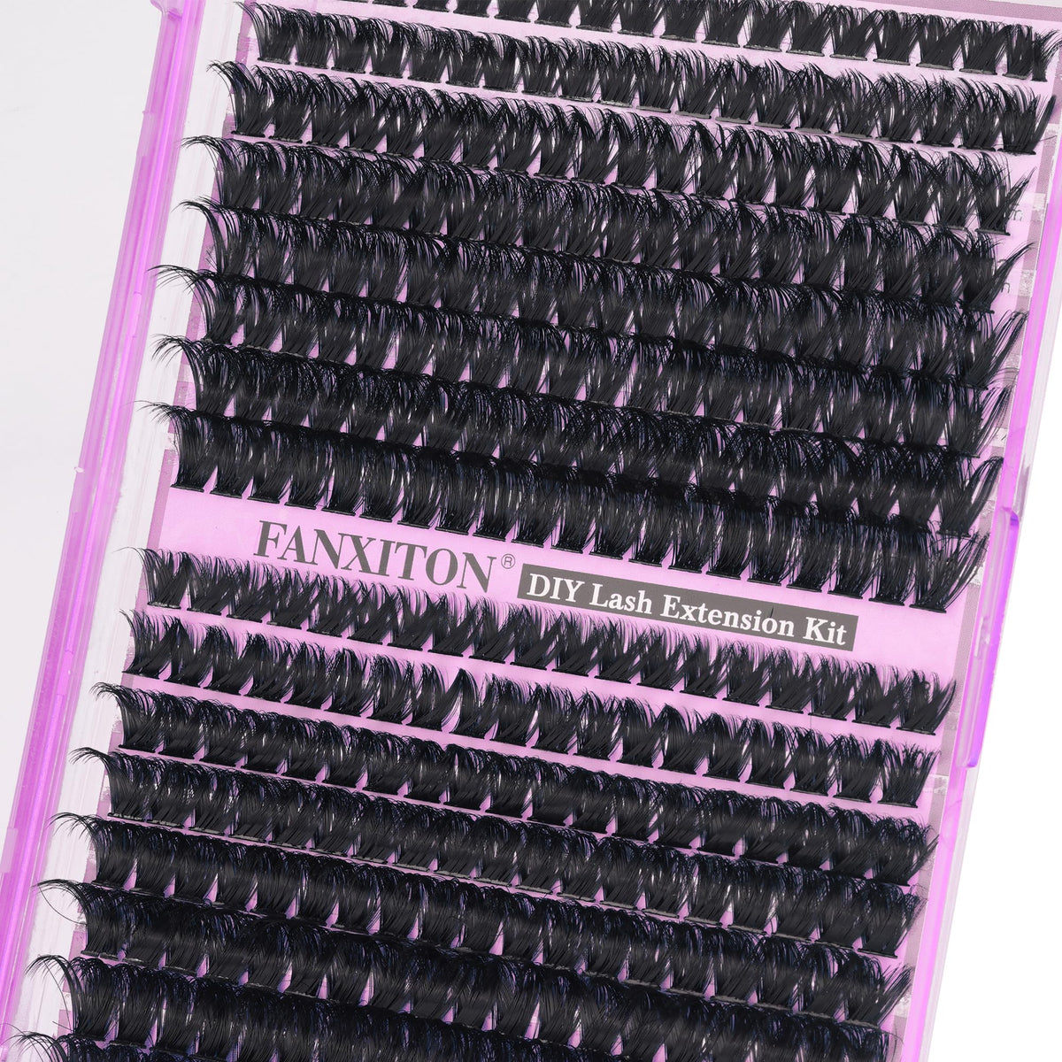 FANXITON Lash Clusters Kit 80D/100D cluster lashes in use