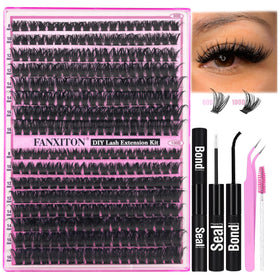 FANXITON Lash Clusters Kit 80D/100D packaging front view