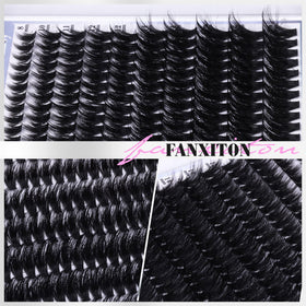 FANXITON lash clusters kit contents displayed