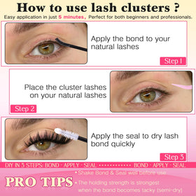FANXITON lash clusters kit contents overview