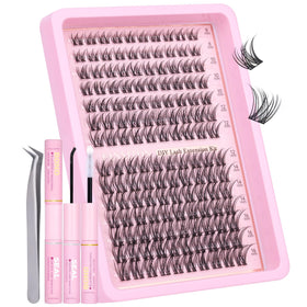 FANXITON Lash Clusters Kit with 144 pieces and accessories