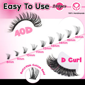 FANXITON Lash Clusters mixed length tray
