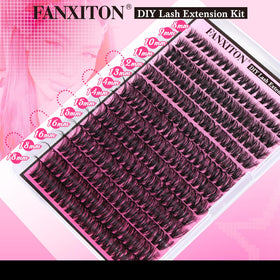 FANXITON Lash Clusters on model's eyes