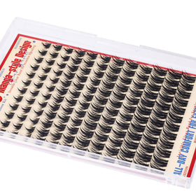 FANXITON lash clusters with transparent band detail