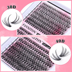 FANXITON lash tweezers and eyelash brush included in the kit