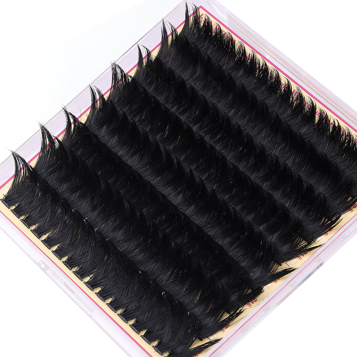 FANXITON Long Volume Lash Clusters texture detail