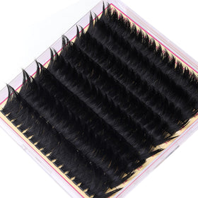 FANXITON Long Volume Lash Clusters texture detail