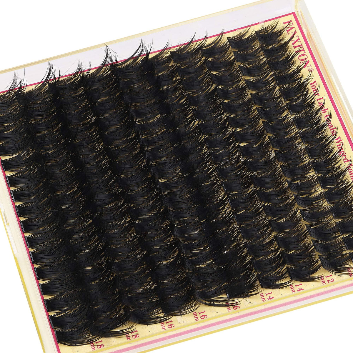 FANXITON Manga Volume Lash Clusters in use during makeup application