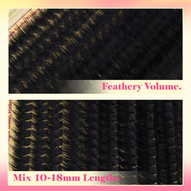 FANXITON Volume Lash Clusters 300D displayed with beauty accessories