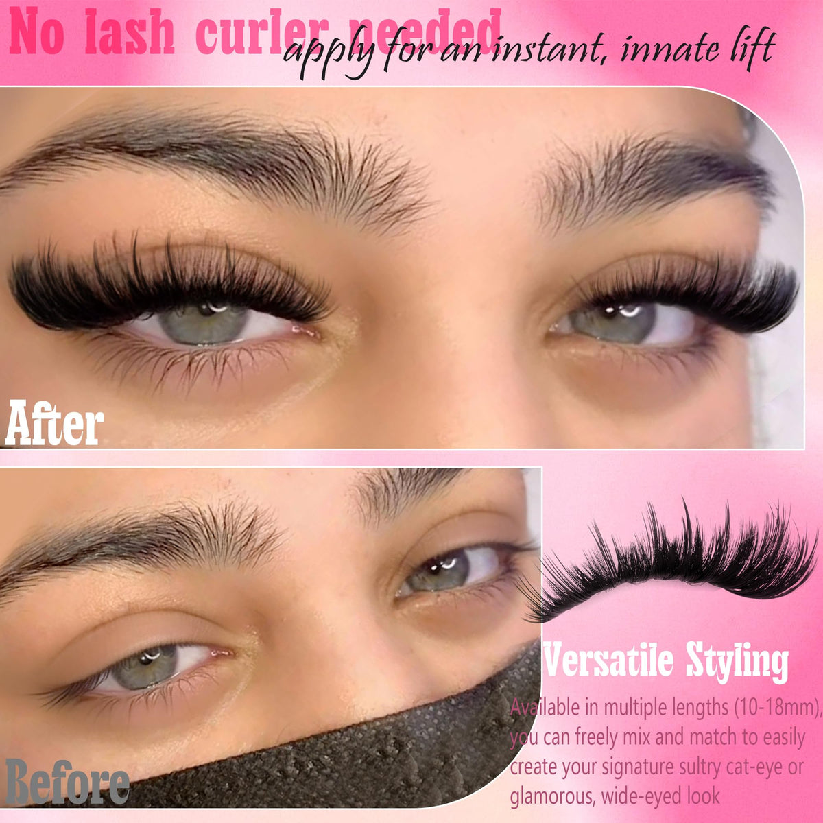 FANXITON Volume Lash Clusters 300D packaging with lash details
