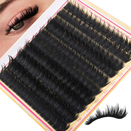 FANXITON Volume Lash Clusters front view in packaging