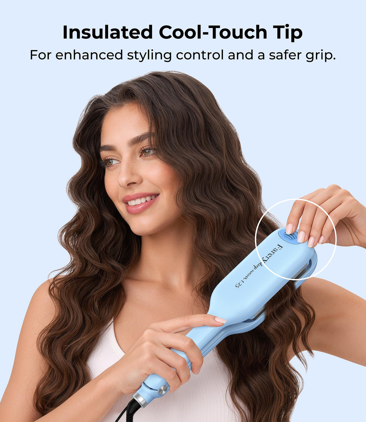 FARERY Hair Waver Deep Wave Crimper with hair styling results