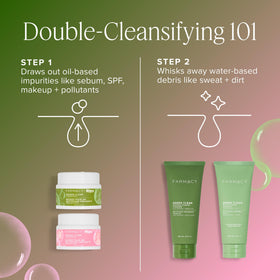 Farmacy Cleansing Balm Skin Care Set - Green balm close-up