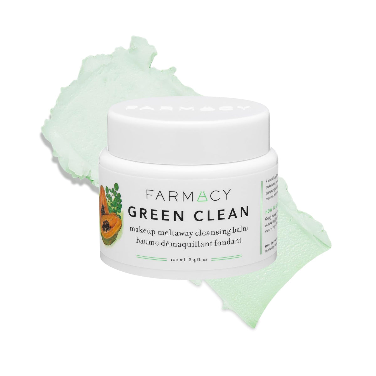 Farmacy Green Clean Makeup Remover Balm 100ml front view