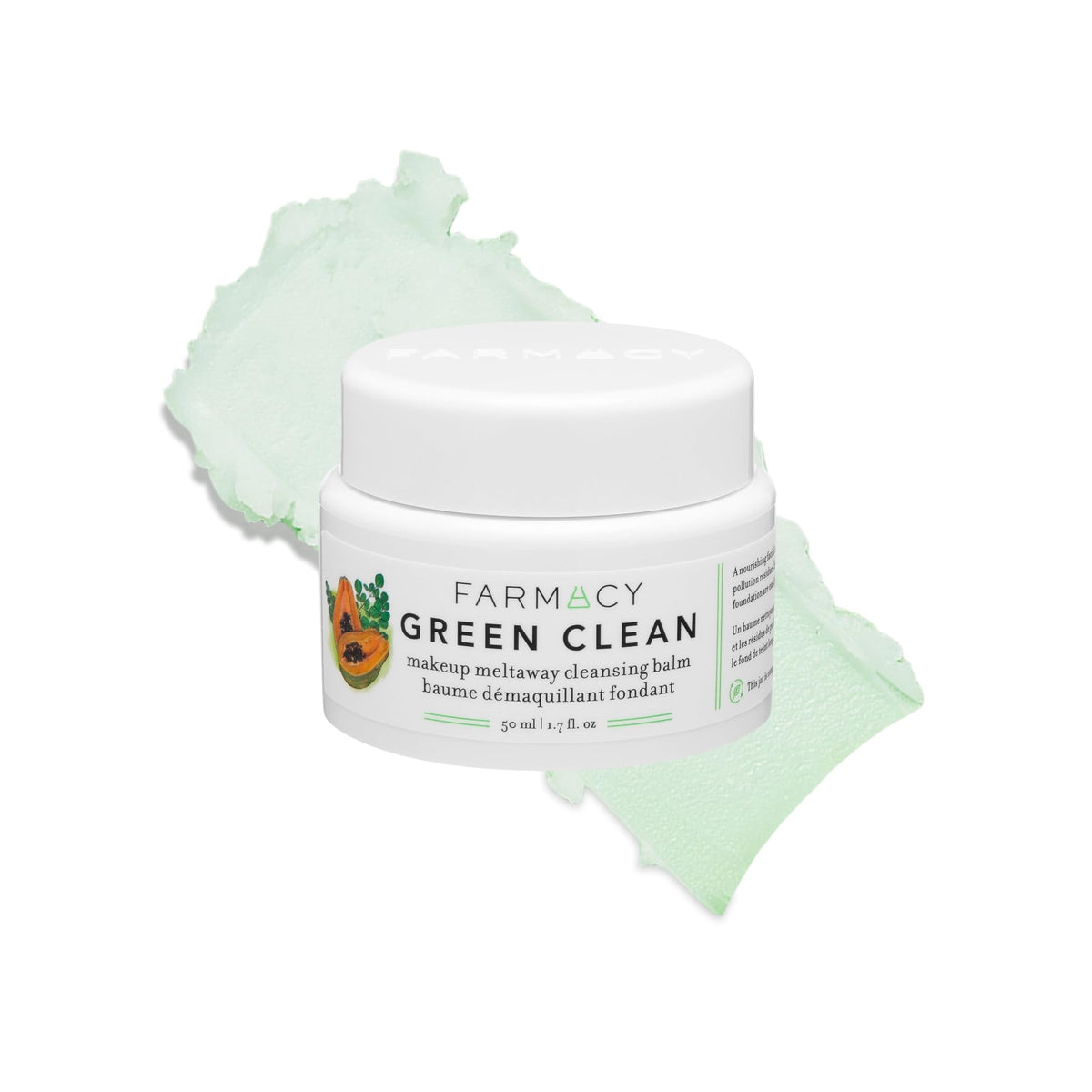 Farmacy Green Clean Makeup Remover Balm 50ml front view