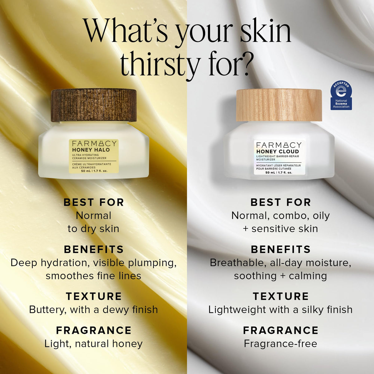 Farmacy Honey Cloud Face Moisturizer texture close-up