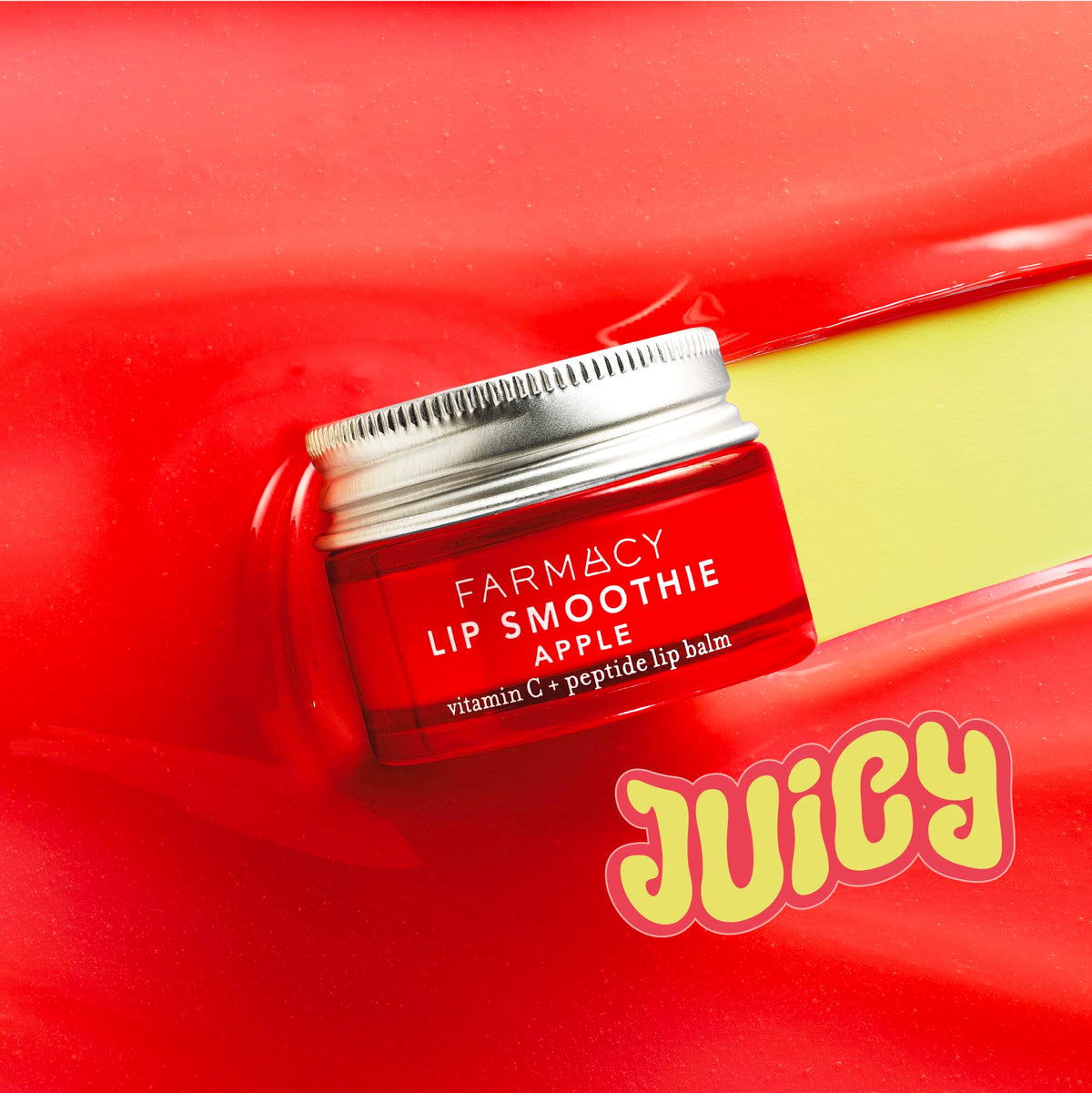 Farmacy Vitamin C + Peptide Hydrating Lip Balm Apple side view