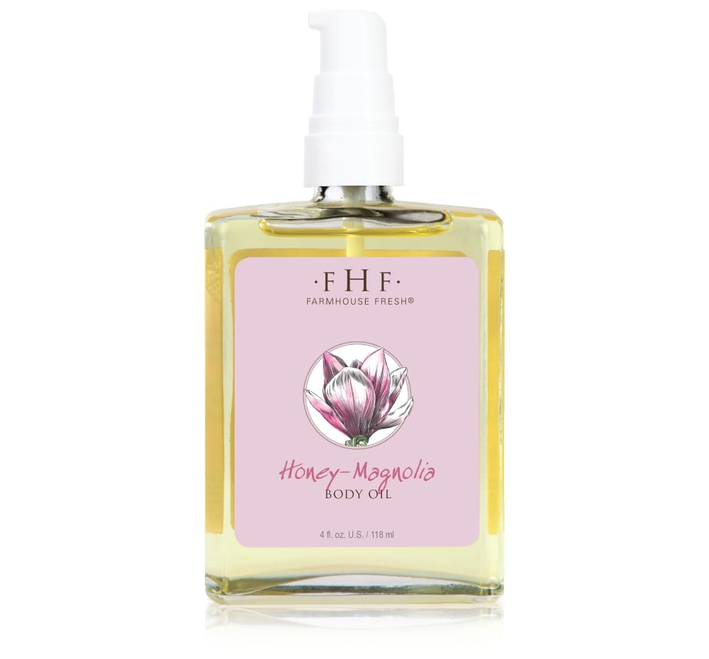 FarmHouse Fresh Honey Magnolia Body Oil 4 fl. oz. front view