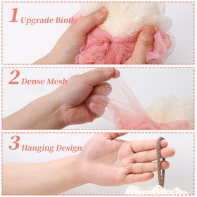 Farmoga Bath Loofah Sponge packaging showcasing product details