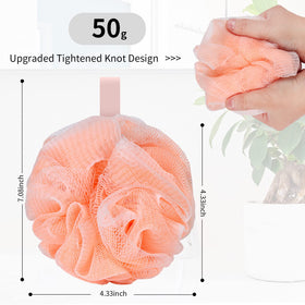 Farmoga Bath Loofah Sponge showing hanging ribbon