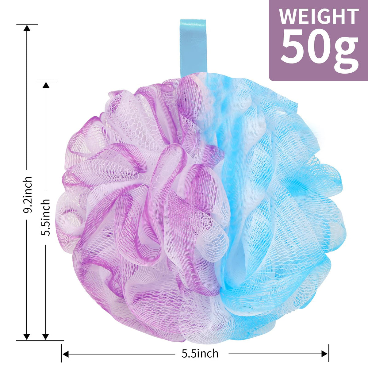 Farmoga Bath Loofah Sponge showing soft mesh texture